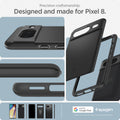 ACS06288 - Pixel 8 Case Thin Fit in black precision craftsmanship designed and made for pixel 8.