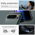 ACS07728 - Pixel 9 Pro XL Case Tough Armor in Abyss Green daily protection raised edges protect the camera and screen from surface scratches. Air cushion technology helps mitigate impact from drops.
