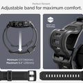 ACS07599 - Pixel Watch 3 (45mm) Case Rugged Armor Pro in Black  perfect fitment adjustable band for maximum comfort.