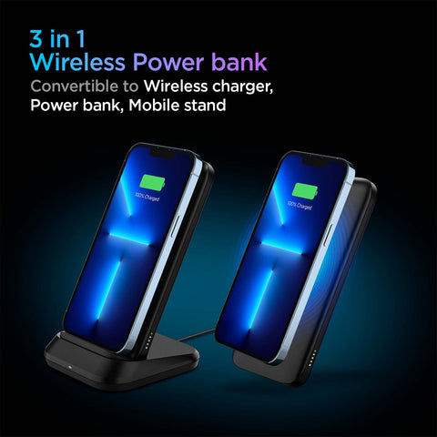 3 in 1 Wireless Powerbank | 10,000mAh, 20W, A to C cable | PA2001
