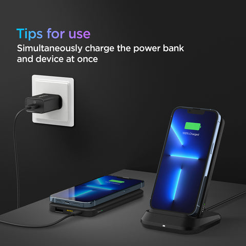 3 in 1 Wireless Powerbank | 10,000mAh, 20W, A to C cable | PA2001