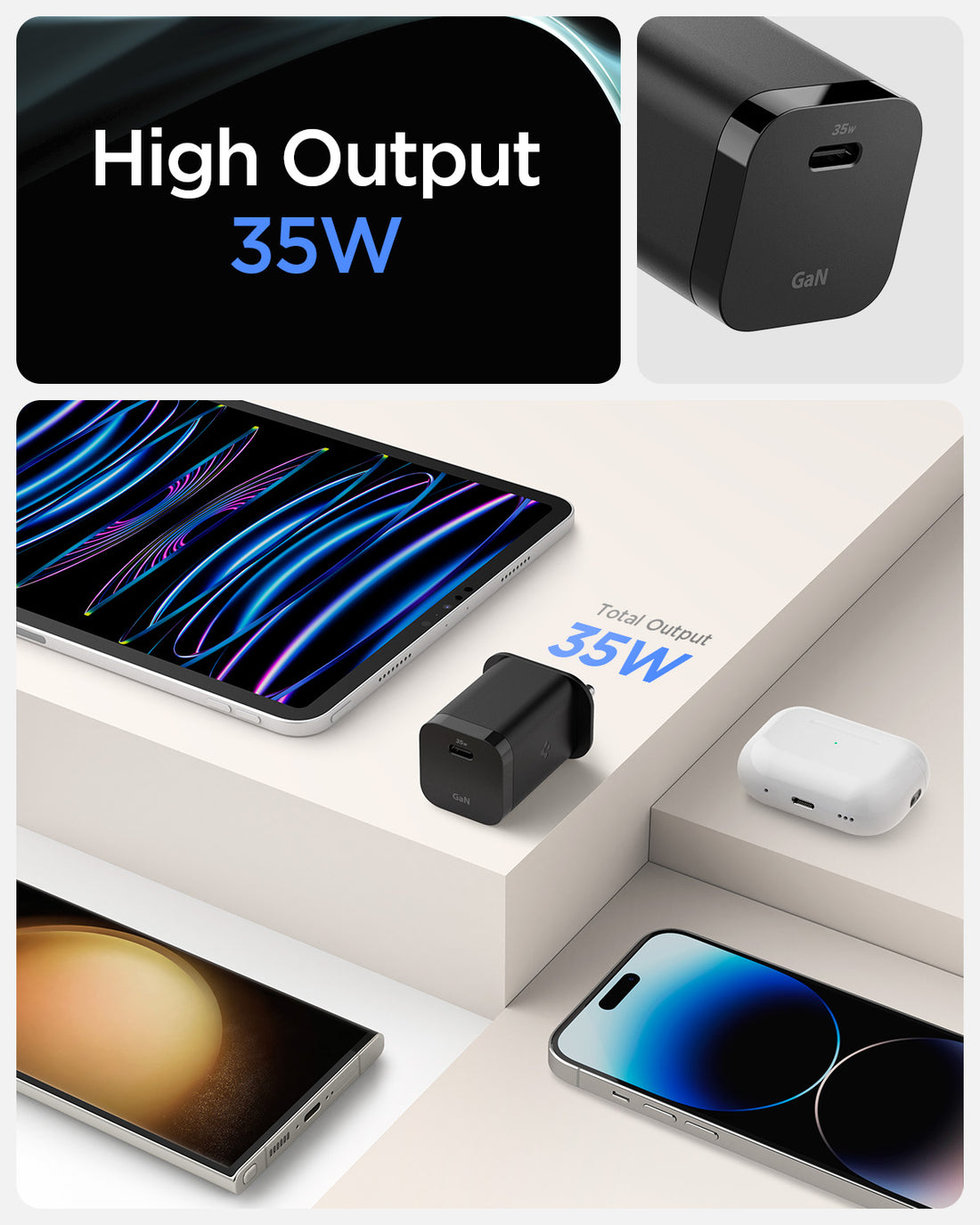 Charging Adapter | 35W, GaN, PD/PPS | PE2213IN