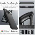 ACS06311 - Pixel 8 Pro Case Liquid Air in Matte Black made for google partnered with google for quality and precise craftsmanship.
