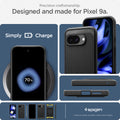 ACS09041 - Pixel 9a Case Rugged Armor (MagFit) in black showing the precise craftsmanship