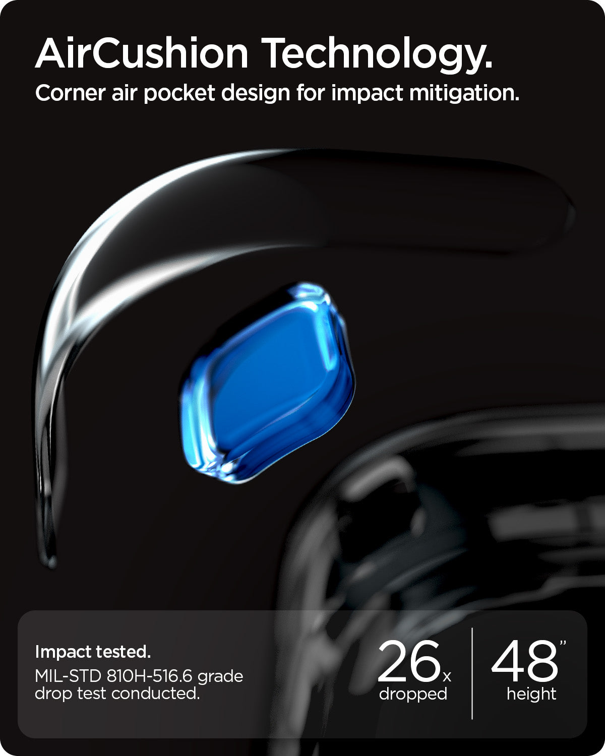ACS11287 - Pixel 10a Nano Pop (Mag Fit) in Black Sesame showing aircushion technology. corner air pocket design for impact mitigation