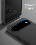 ACS11439 - Pixel 11 Liquid Air (Mag Fit) Matte Black close up highlighting the raised edges around the display and camera.
