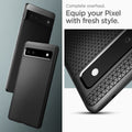 ACS04474 - Pixel 6a Case Liquid Air in matte black complete overhaul. Equip your pixel with fresh style.