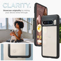 ACS06317 - Pixel 8 Pro Case Ultra Hybrid in matte black clarity. Showcase originality by letting your device shine through.