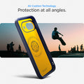 ACS09066 - Pixel 9a Case Nano Pop (MagFit) in blueberry navy showing the  air cushion technology
