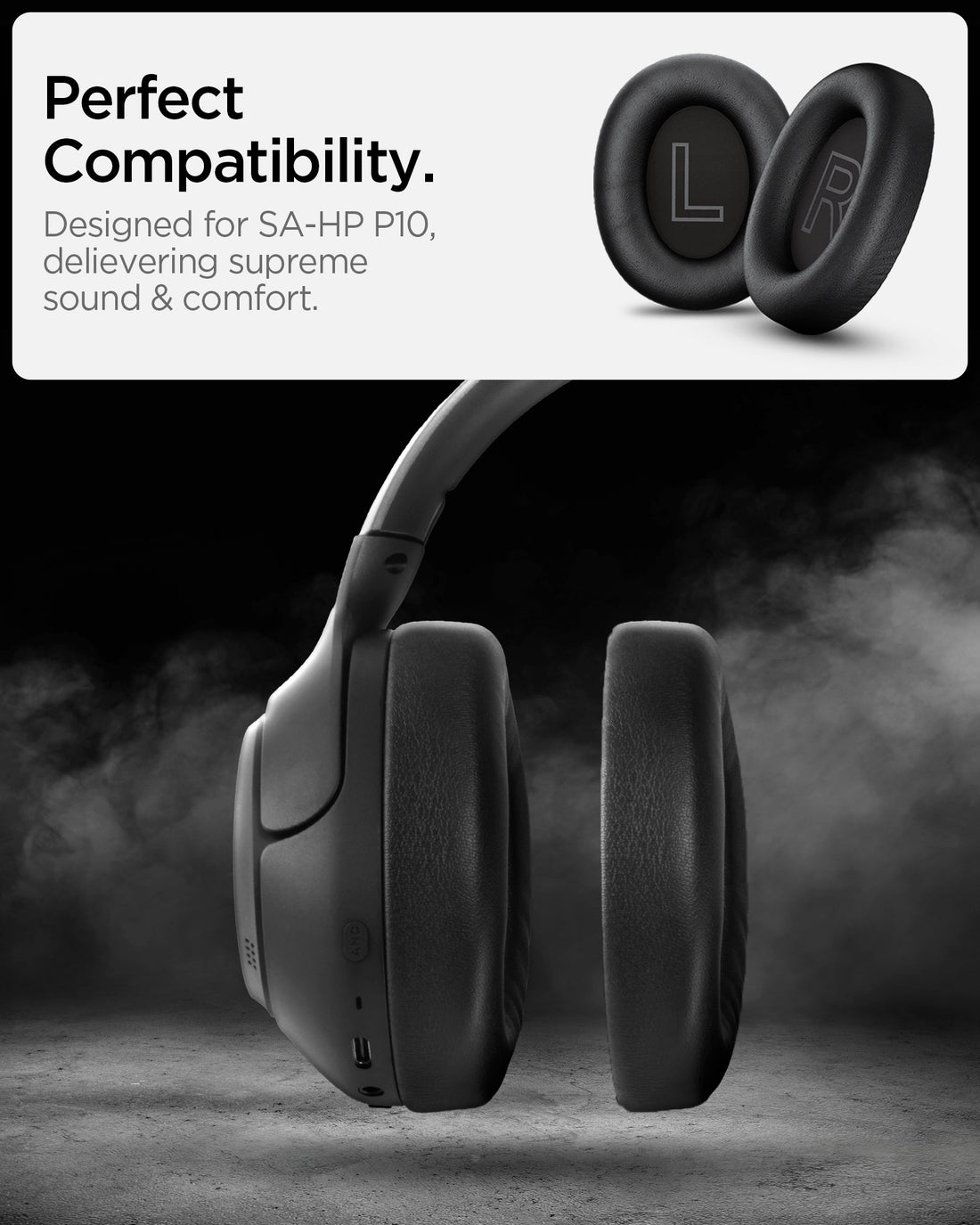 Replacement Earpads Compatible with Spigen Audio SA-HP P10