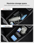 ACP11169 - Tesla Series - Center Console Organizer Lower Tray | TO220LYS in Black showing maximize storage space