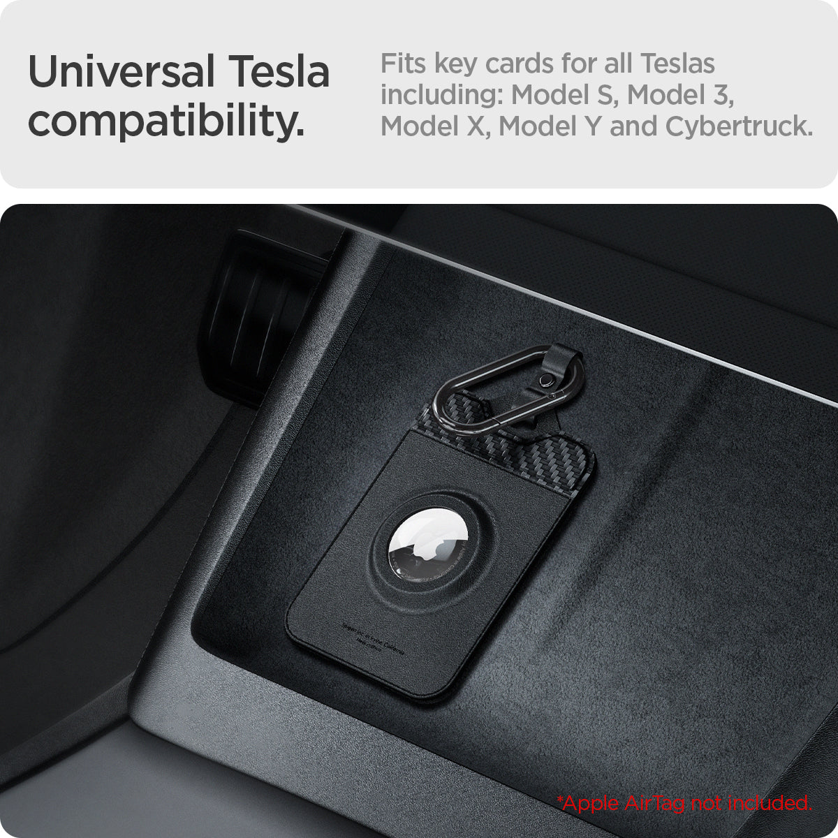 ACP08793 - Tesla AirFit Key Card Holder 2-pack | TO244 showing the universal tesla compatibility 