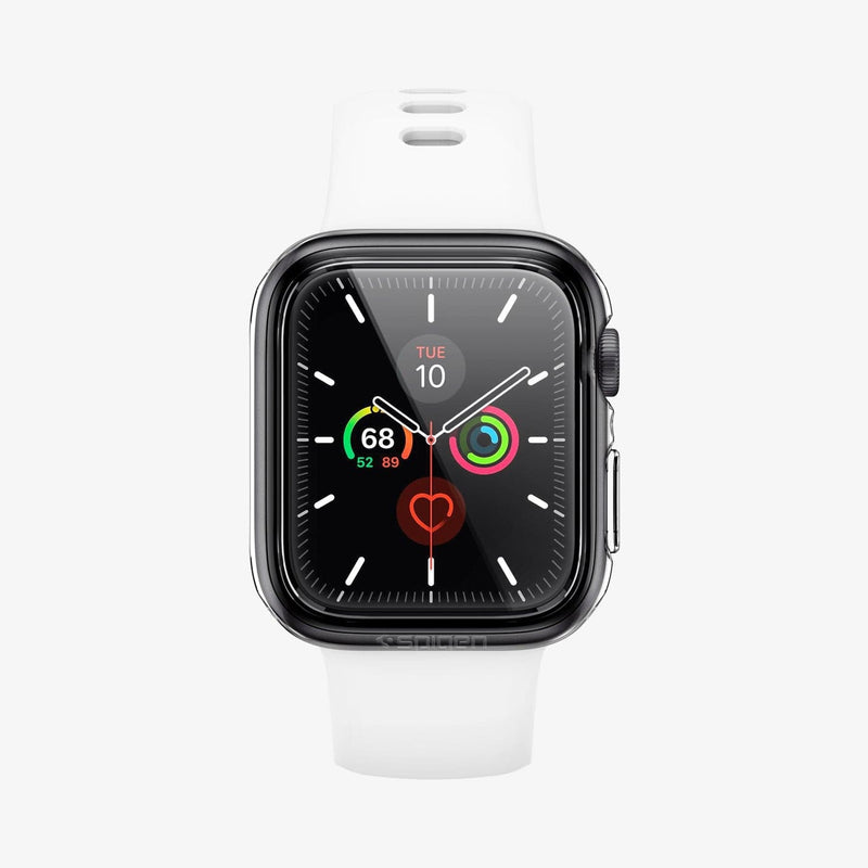ACS00428 - Apple Watch Series (44mm) Case Ultra Hybrid in crystal clear showing the front