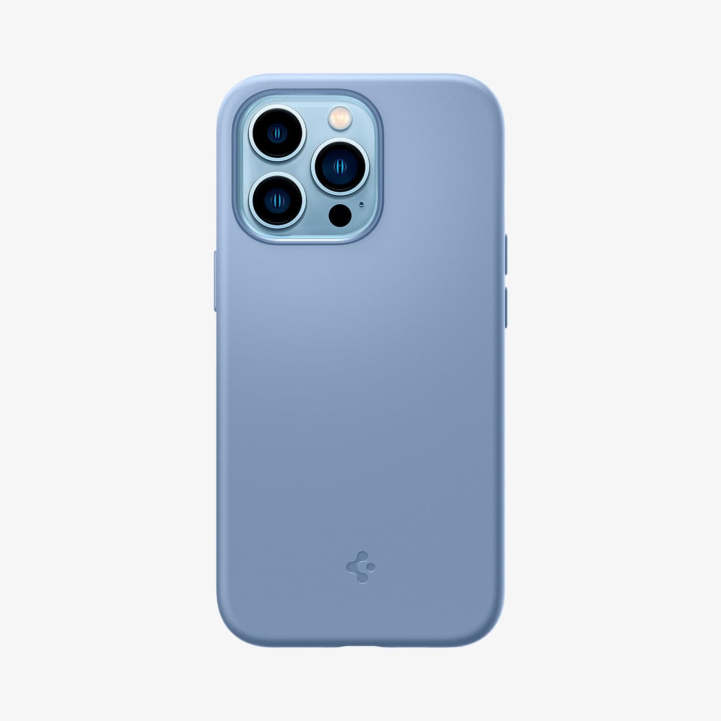 ACS04088 - iPhone 13 Pro Case Silicone Fit Mag (Mag Fit) in sierra blue showing the back