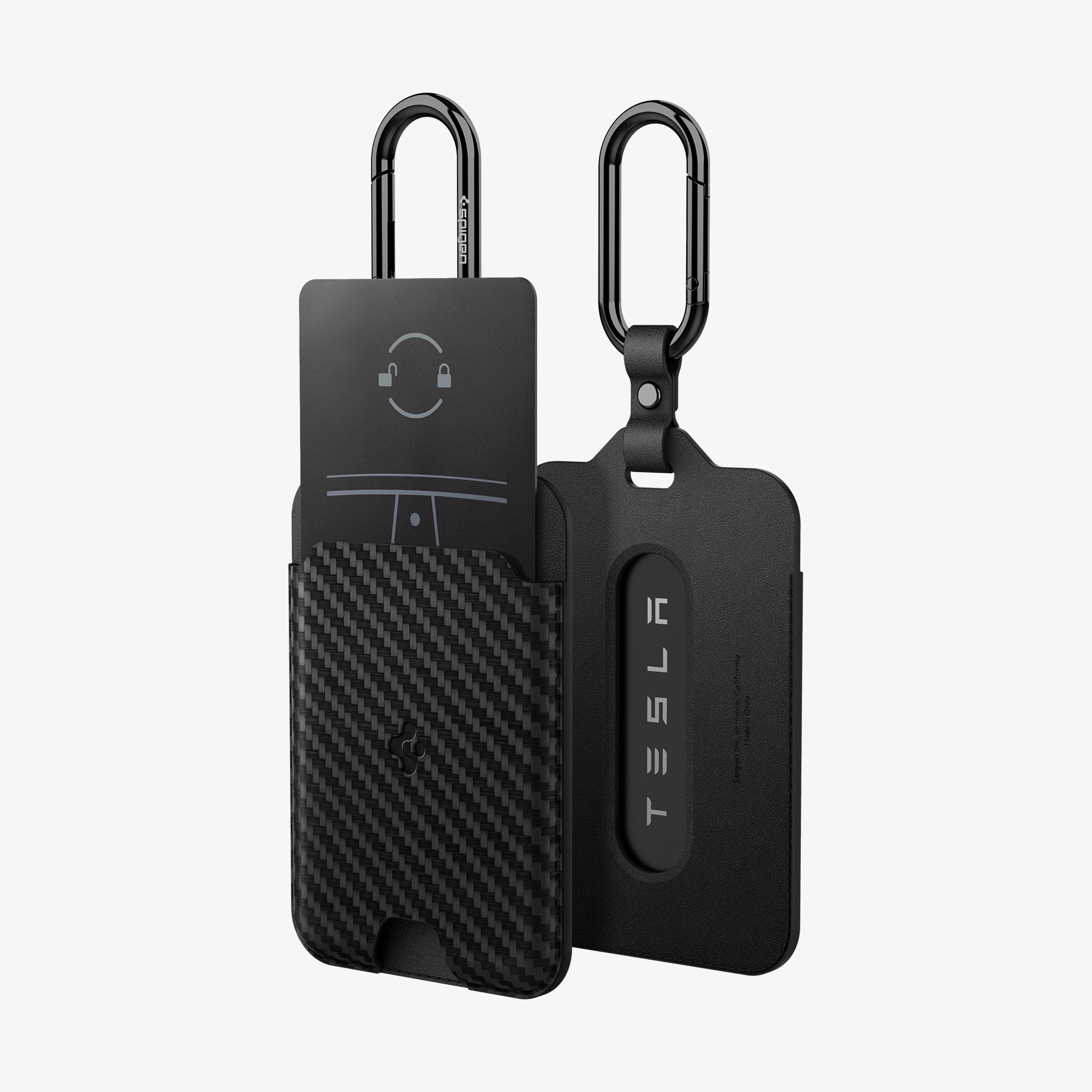ACP08794 - Tesla AirFit Key Card Holder 2-pack | TO245 showing front and back with card