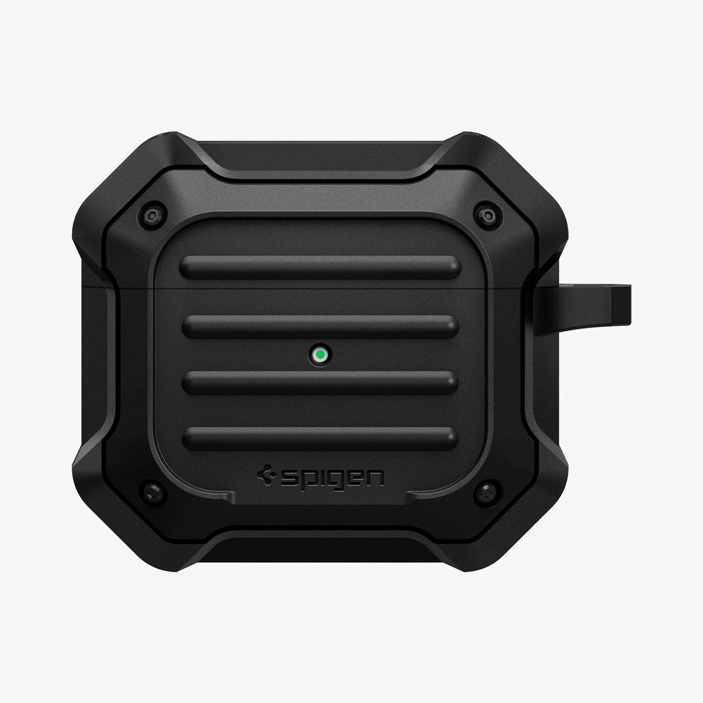 ASD01987 - Apple AirPods 3 Case Tough Armor in black showing the front