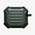 ASD01988 - Apple AirPods 3 Case Tough Armor in military green showing the front