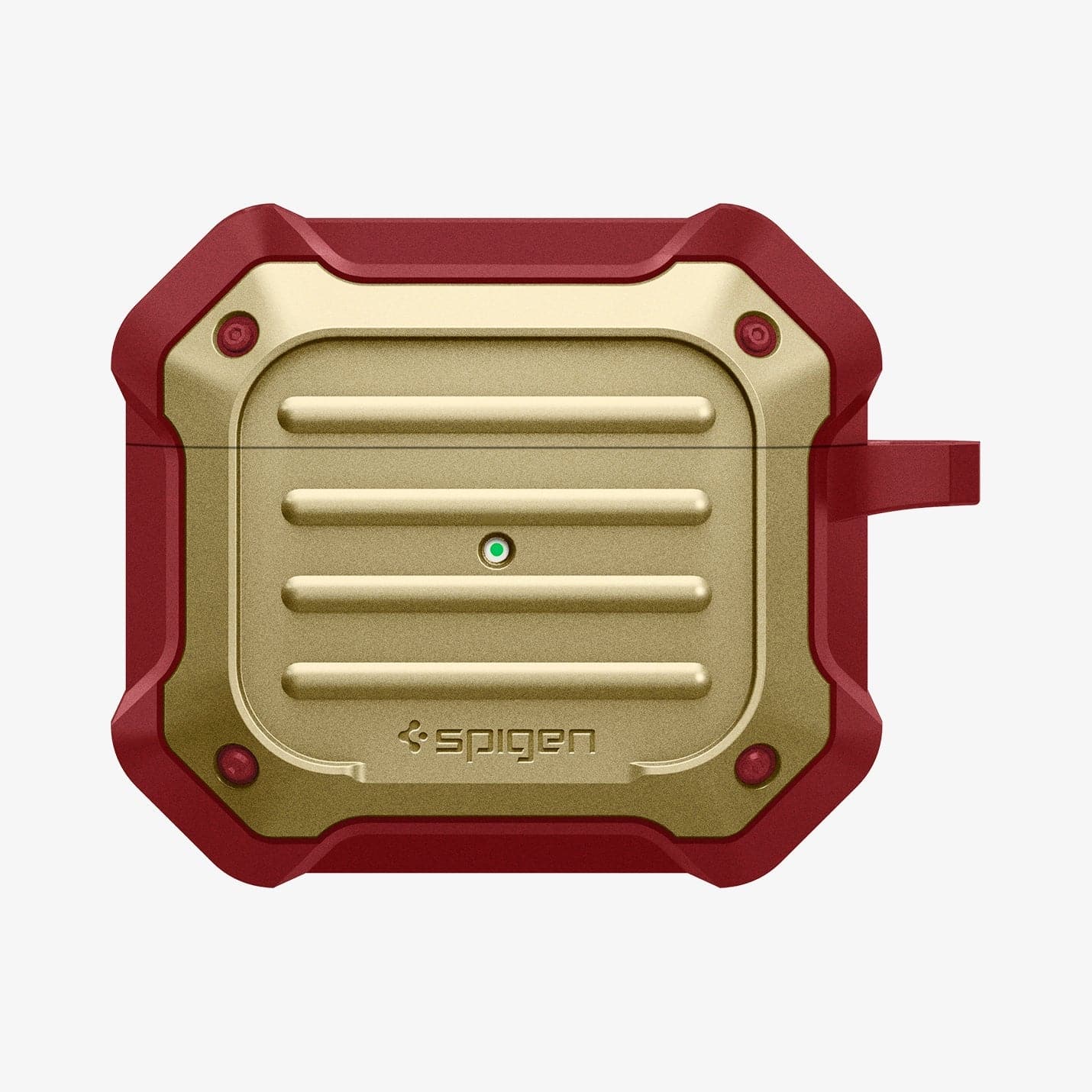 ASD02997 - Apple AirPods 3 Case Tough Armor in metallic gold showing the front