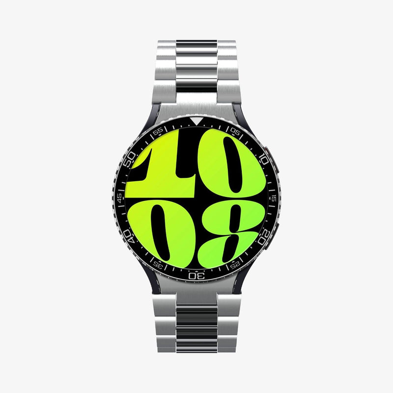 ACS06865 - Galaxy Watch 6 (44mm) Bezel Tune in black showing the front