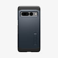 ACS04729 - Pixel 7 Pro Case Tough Armor in metal slate showing the back