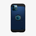 ACS02298 - iPhone 12 / iPhone 12 Pro Case Tough Armor in navy blue showing the back