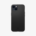ACS03677 - iPhone 13 Case Thin Fit in black showing the back