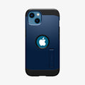 ACS03541 - iPhone 13 Case Tough Armor in navy blue showing the back