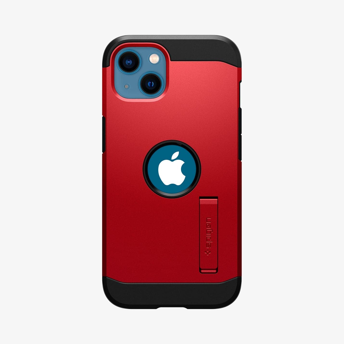 ACS03540 - iPhone 13 Case Tough Armor in red showing the back