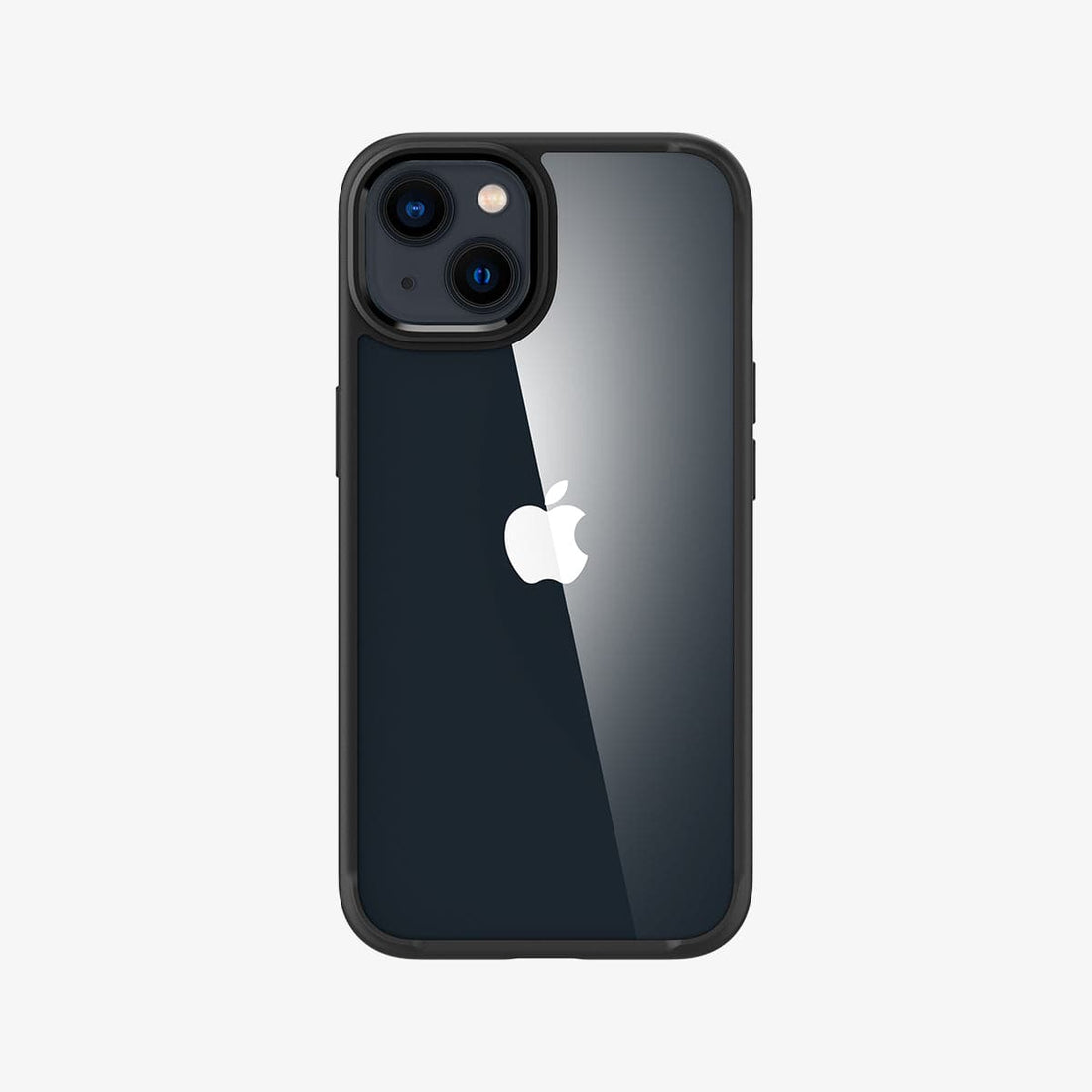 ACS03523 - iPhone 13 Case Ultra Hybrid in matte black showing the back
