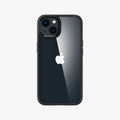 ACS03523 - iPhone 13 Case Ultra Hybrid in matte black showing the back