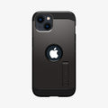 ACS03330 - iPhone 13 Mini Case Tough Armor in gunmetal showing the back