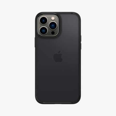 ACS03621 - iPhone 13 Pro Case Ultra Hybrid Matte in frost black showing the back