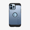 ACS03838 - iPhone 13 Pro Max Case Tough Armor in sierra blue showing the back