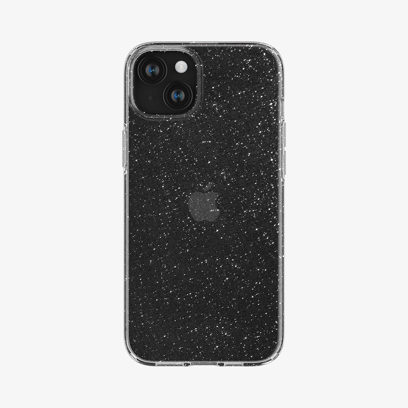 ACS06788 - iPhone 15 Case Liquid Crystal Glitter in crystal quartz showing the back