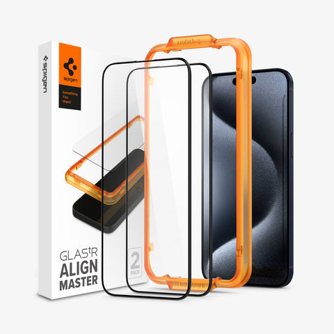 iPhone 15 Series - Alignmaster Full Cover Black