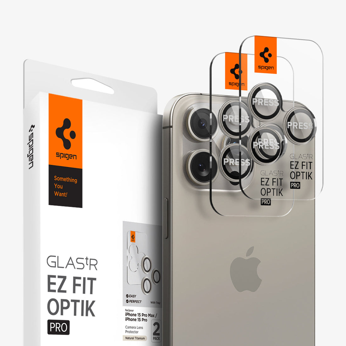 iPhone 15 Series - Camera Lens Protector Optik Pro EZ Fit (Pack of 2)