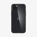 ACS06797 - iPhone 15 Case Ultra Hybrid in frost black showing the back