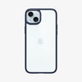 ACS06801 - iPhone 15 Case Ultra Hybrid in navy blue showing the back
