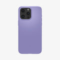 ACS06692 - iPhone 15 Pro Case Thin Fit in iris purple showing the back