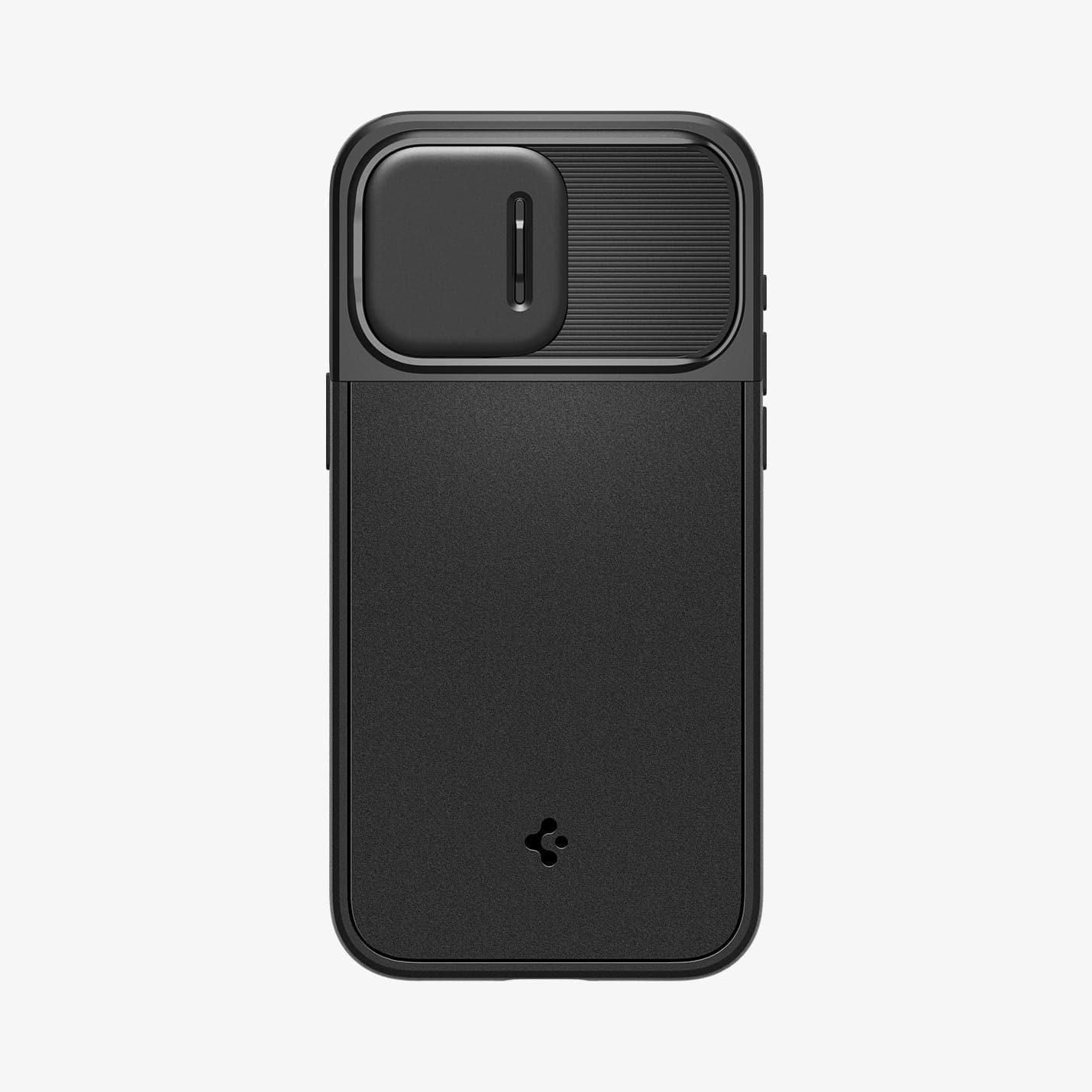 ACS06738 - iPhone 15 Pro Case Optik Armor (MagFit) in black showing the back