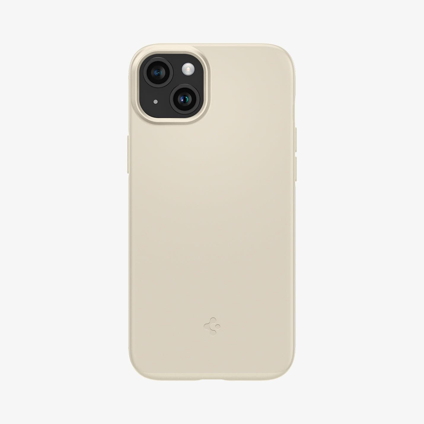 ACS06642 - iPhone 15 Plus Case Thin Fit in mute beige showing the back