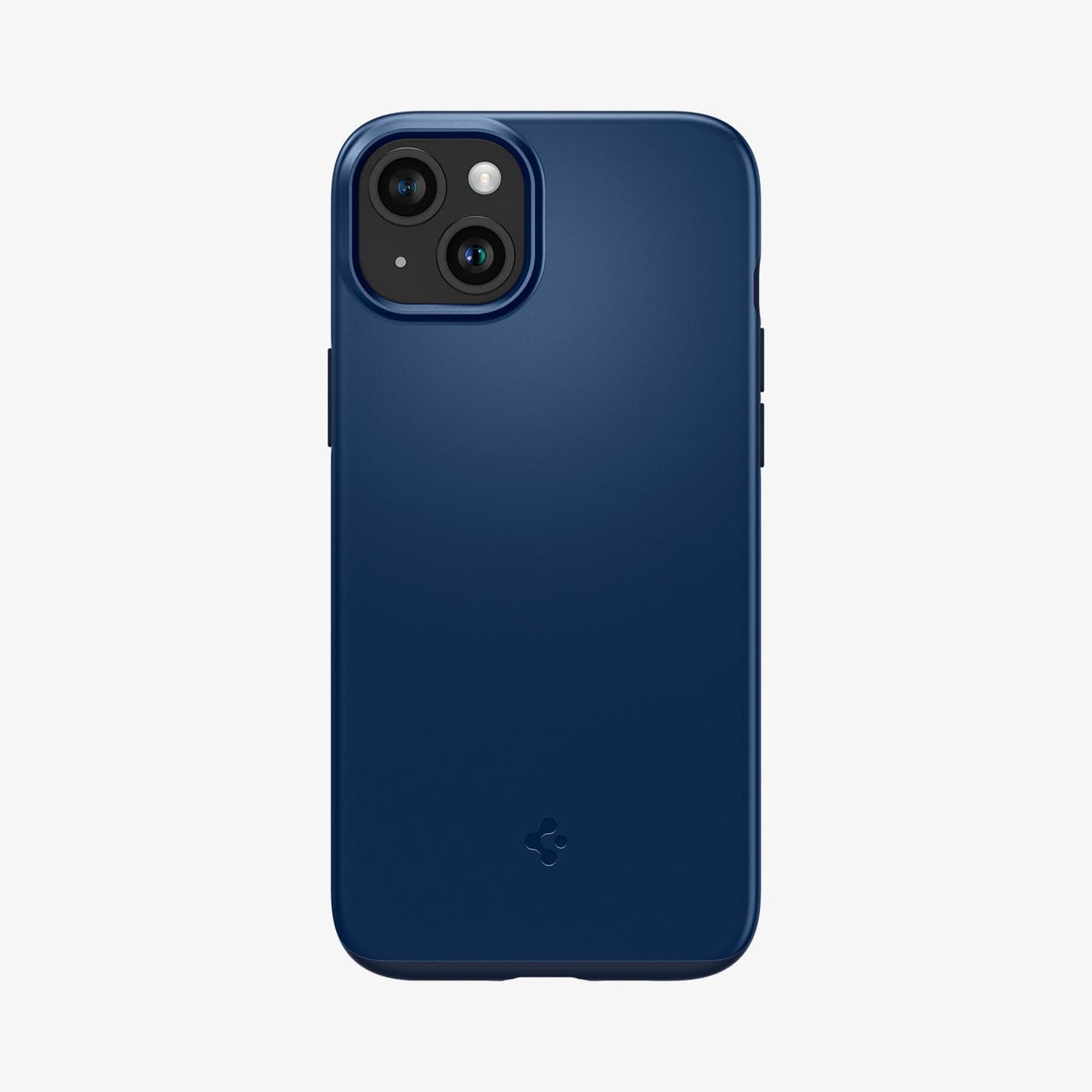 ACS06640 - iPhone 15 Plus Case Thin Fit in navy blue showing the back
