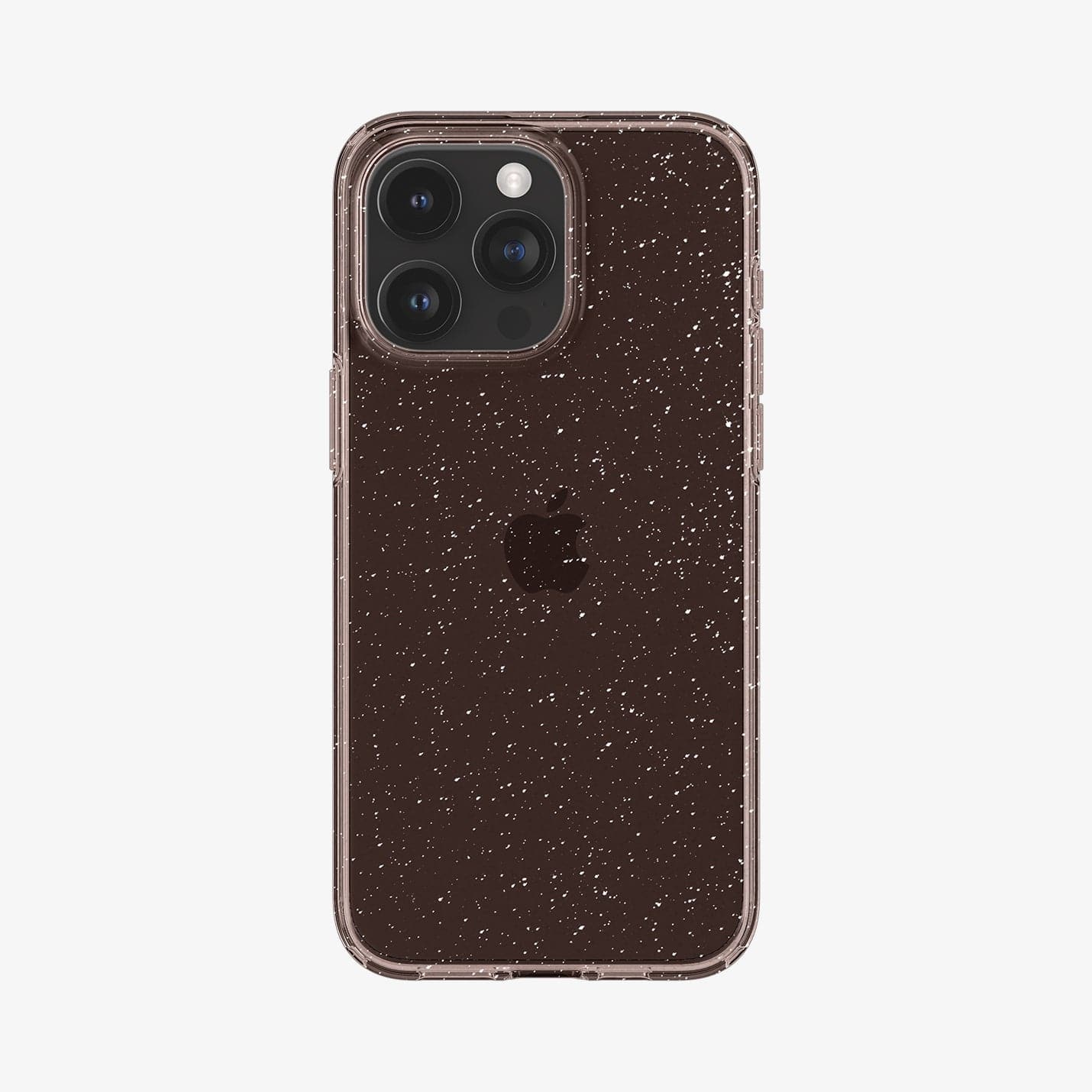 ACS06560 - iPhone 15 Pro Max Case Liquid Crystal Glitter in rose quartz showing the back