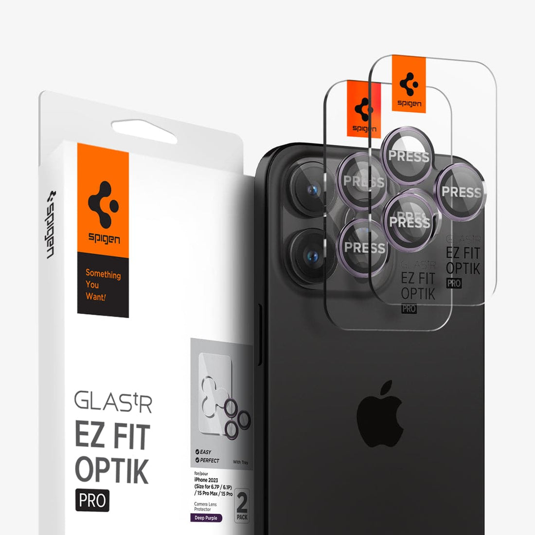 iPhone 15 Series - Camera Lens Protector Optik Pro EZ Fit (Pack of 2)