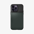 ACS04837 - iPhone 14 Pro Max Case Slim Armor CS in abyss green showing the back
