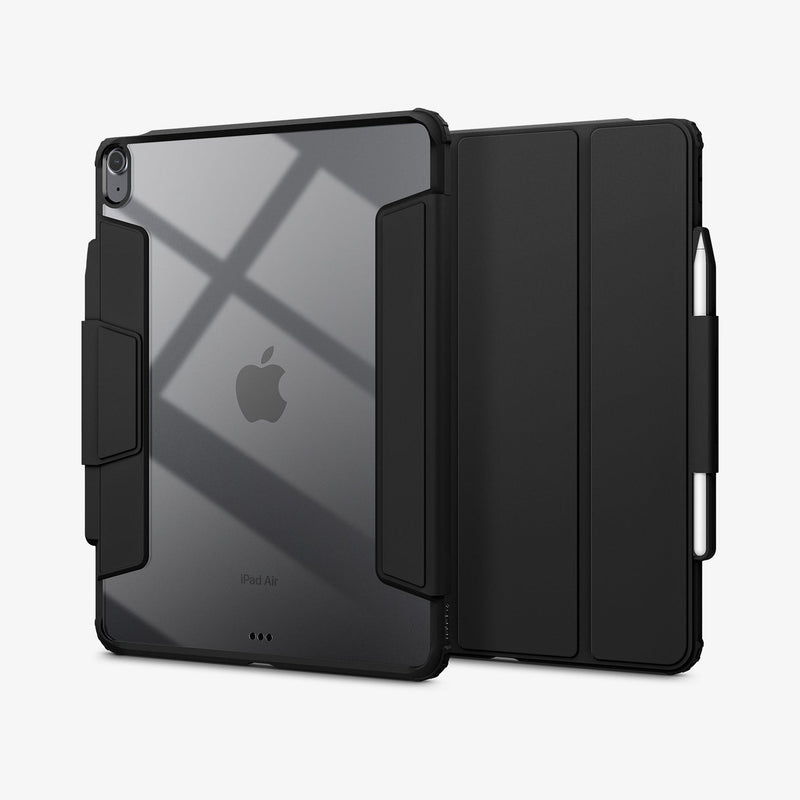 ACS07678 - iPad Air 12.9-inch Case Air Skin Pro in Black showing the back, front and partial sides