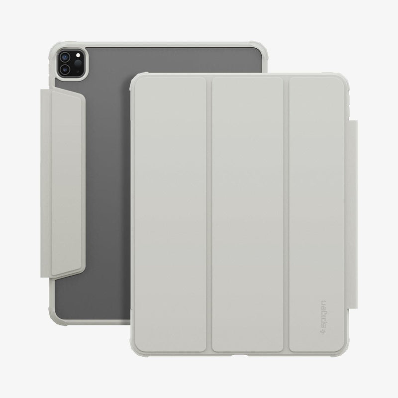 ACS06076 - iPad Pro 12.9" Case Air Skin Pro in gray showing the front and back