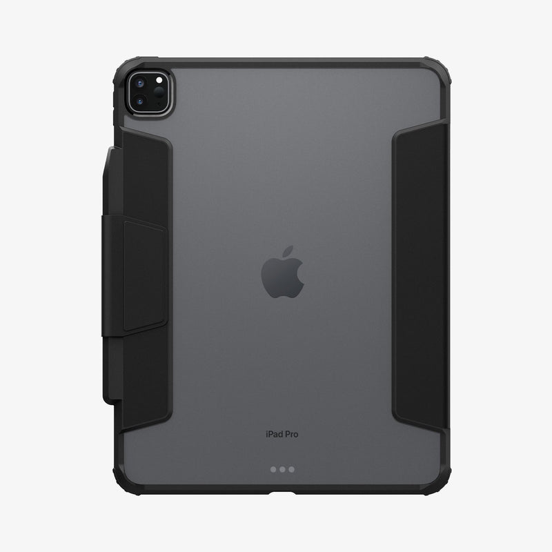 ACS07006 - iPad Pro 12.9-inch Case Ultra Hybrid Pro in Black showing the back in portrait style