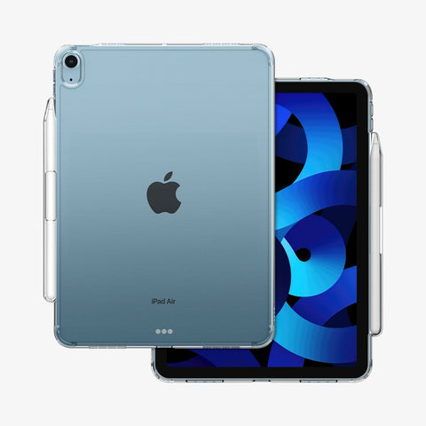 ACS05266 - iPad Air 10.9" Case Air Skin Hybrid in crystal clear showing the back and front