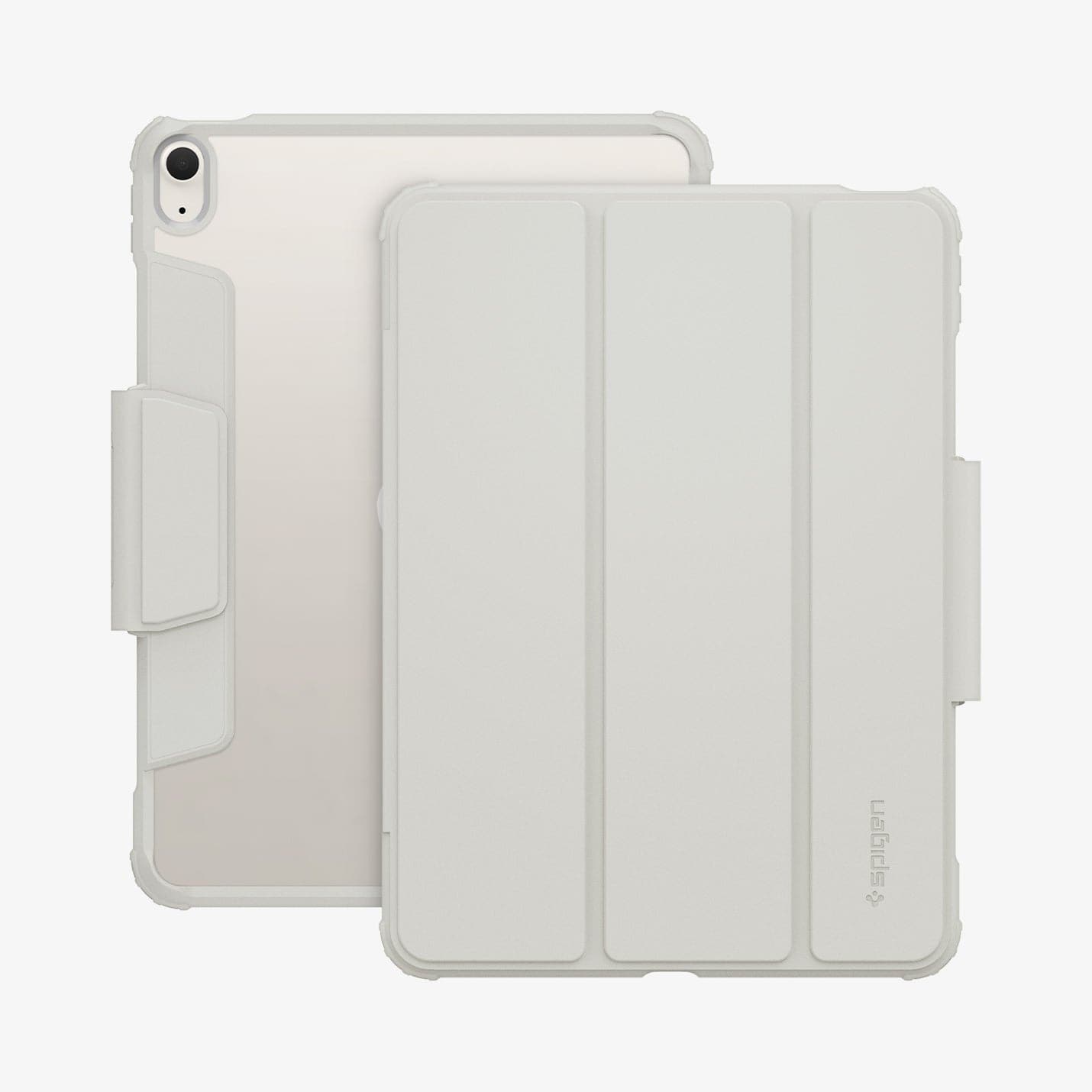 ACS06074 - iPad Air 10.9" Case Air Skin Pro in gray showing the back and front